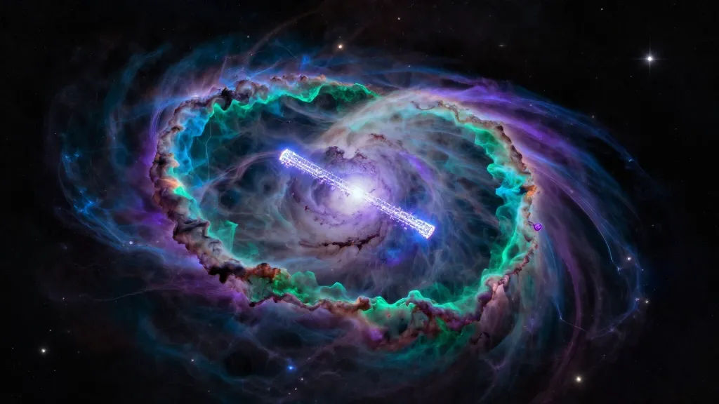 Astronomers Discover Mysterious Iron 'Bar' Hidden Inside Famous Ring Nebula