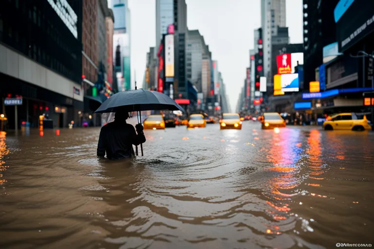 City streets submerged in flash floods after torrential downpour wreaks havoc