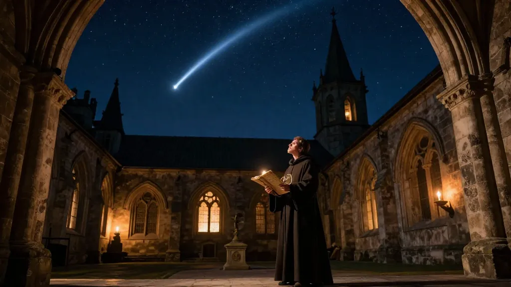 Medieval Monk Beat Halley to Famous Comet Discovery by 600 Years, New Research Reveals
