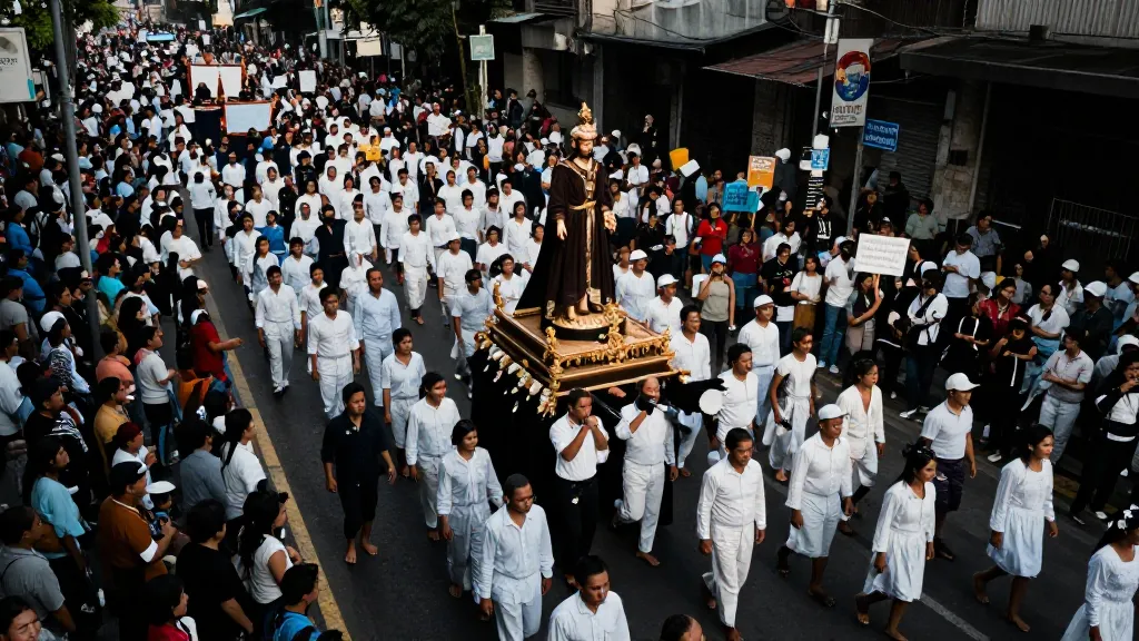 Millions of Filipino Catholics Turn Religious Procession Into Anti-Corruption Protest