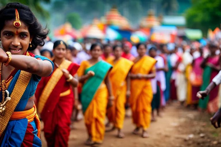 Wild Elephant Stampede Disrupts Hindu Festival Celebrations